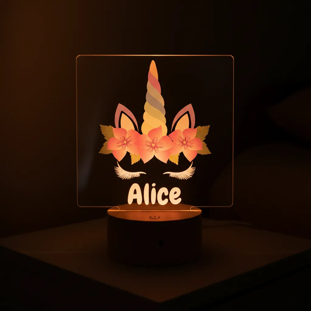 Girls' LED Night Lights (3 Personalised Designs to Choose From) - Image 11