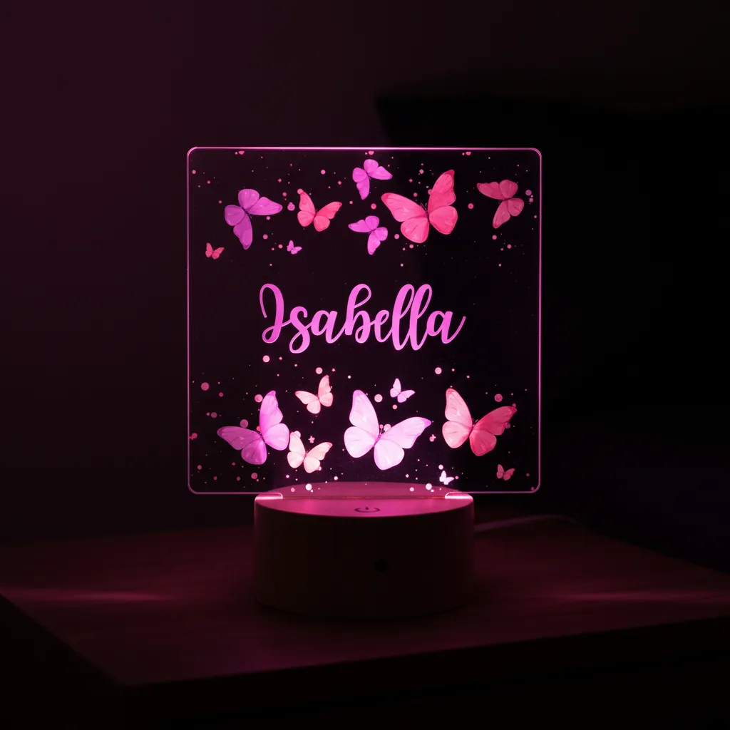 Girls' LED Night Lights (3 Personalised Designs to Choose From) - Image 13
