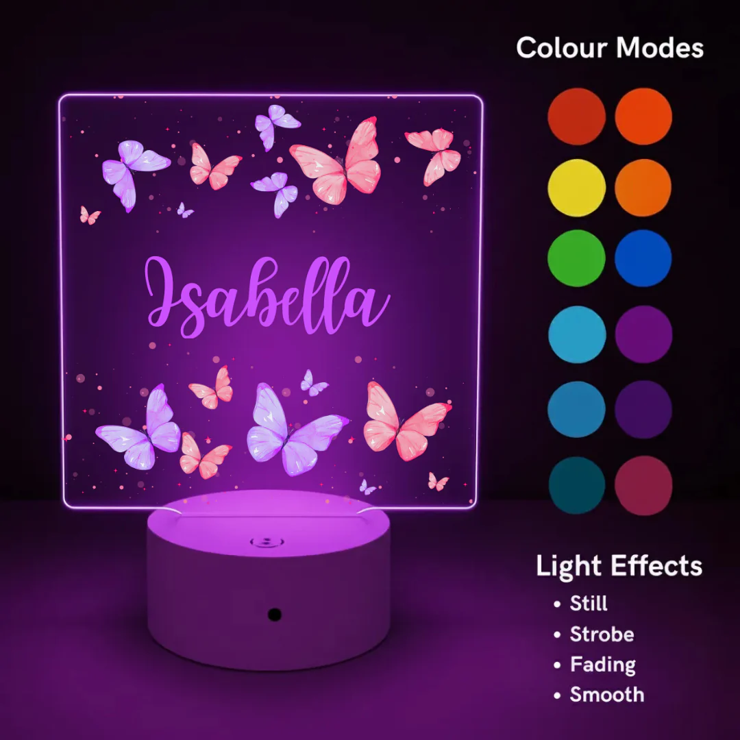 Girls' LED Night Lights (3 Personalised Designs to Choose From) - Image 3