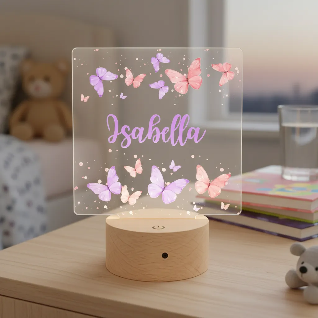 Girls' LED Night Lights (3 Personalised Designs to Choose From) - Image 7