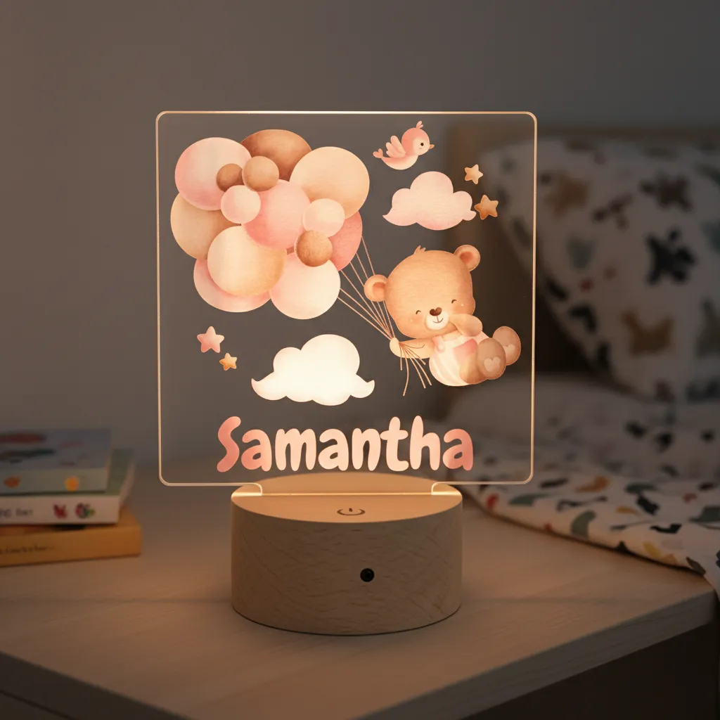 Girls' LED Night Lights (3 Personalised Designs to Choose From) - Image 8