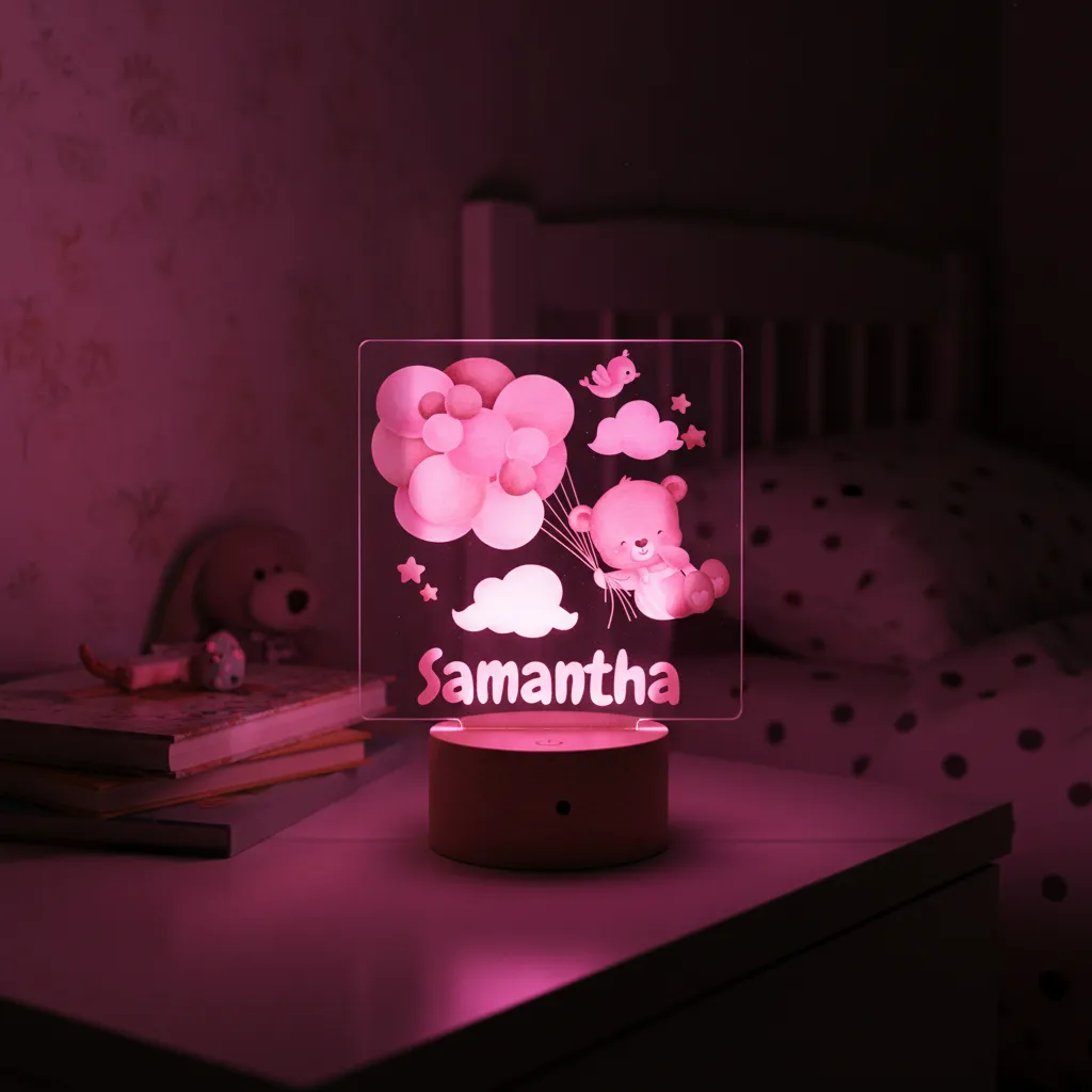 Girls' LED Night Lights (3 Personalised Designs to Choose From) - Image 9