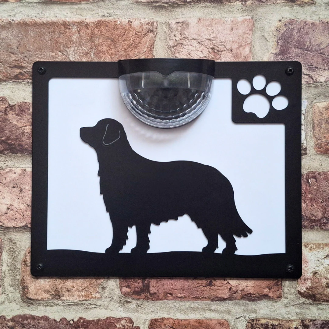 Golden Retriever Dog Solar Light Wall Plaque - Image 8