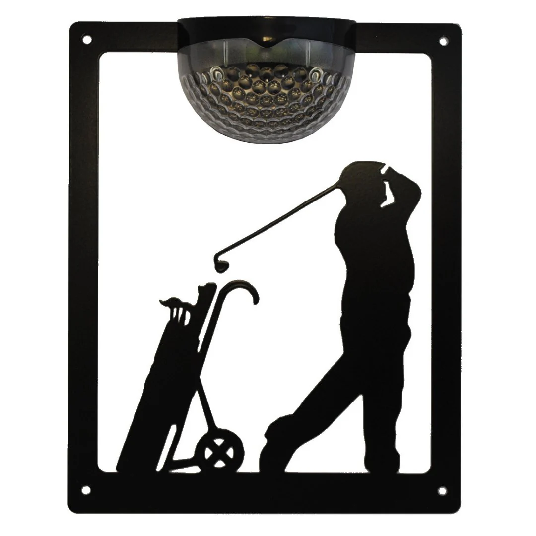 Golfer Solar Light Wall Plaque - Image 14