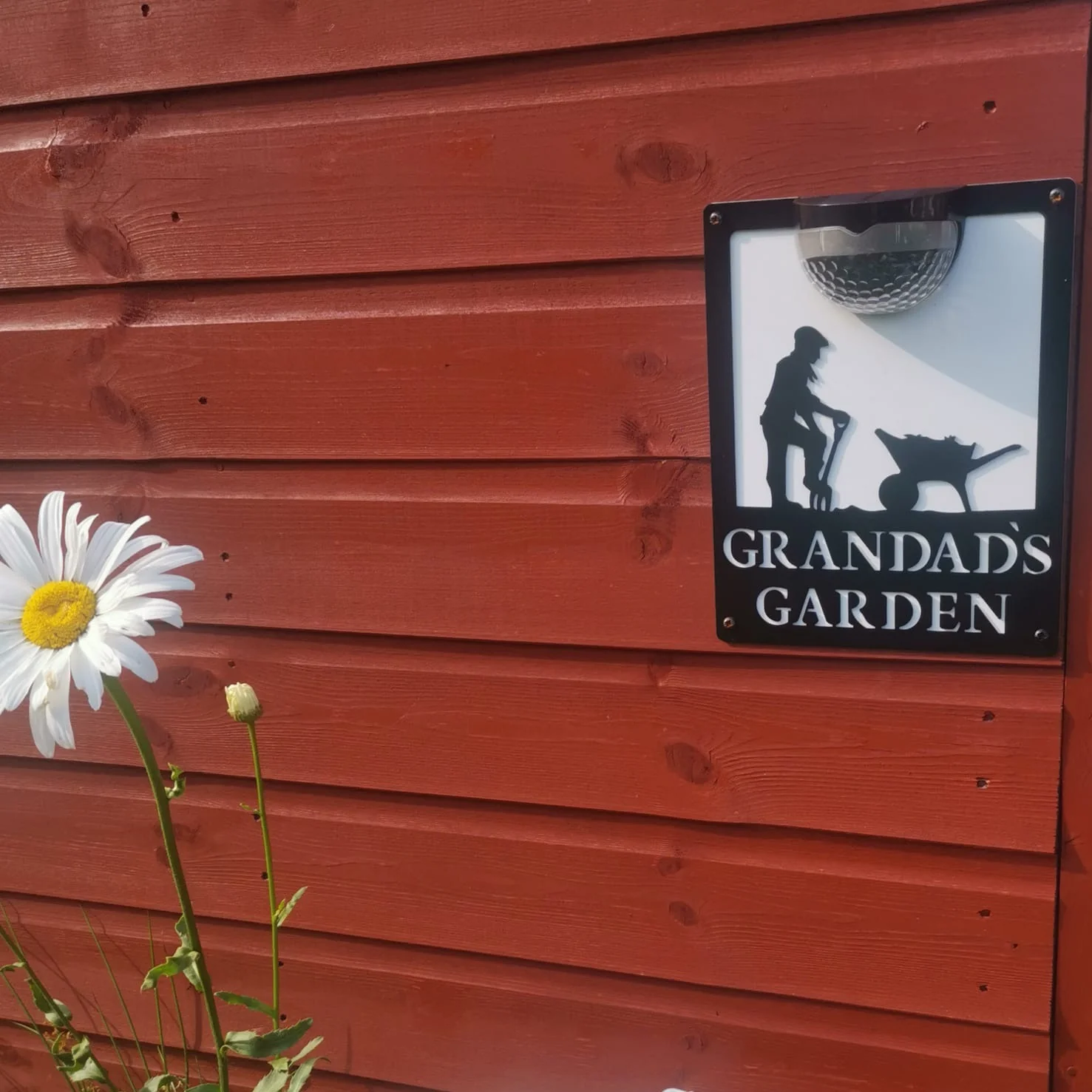 Grandad's Garden Sign with Solar Powered Light - Image 6