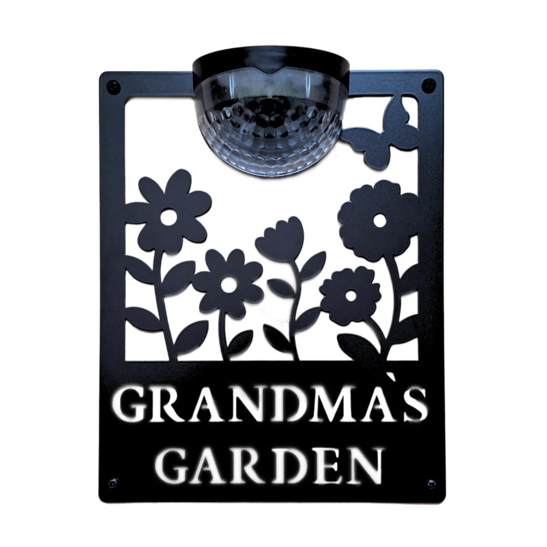 Grandma's Garden Sign with Solar Powered Light - Image 9