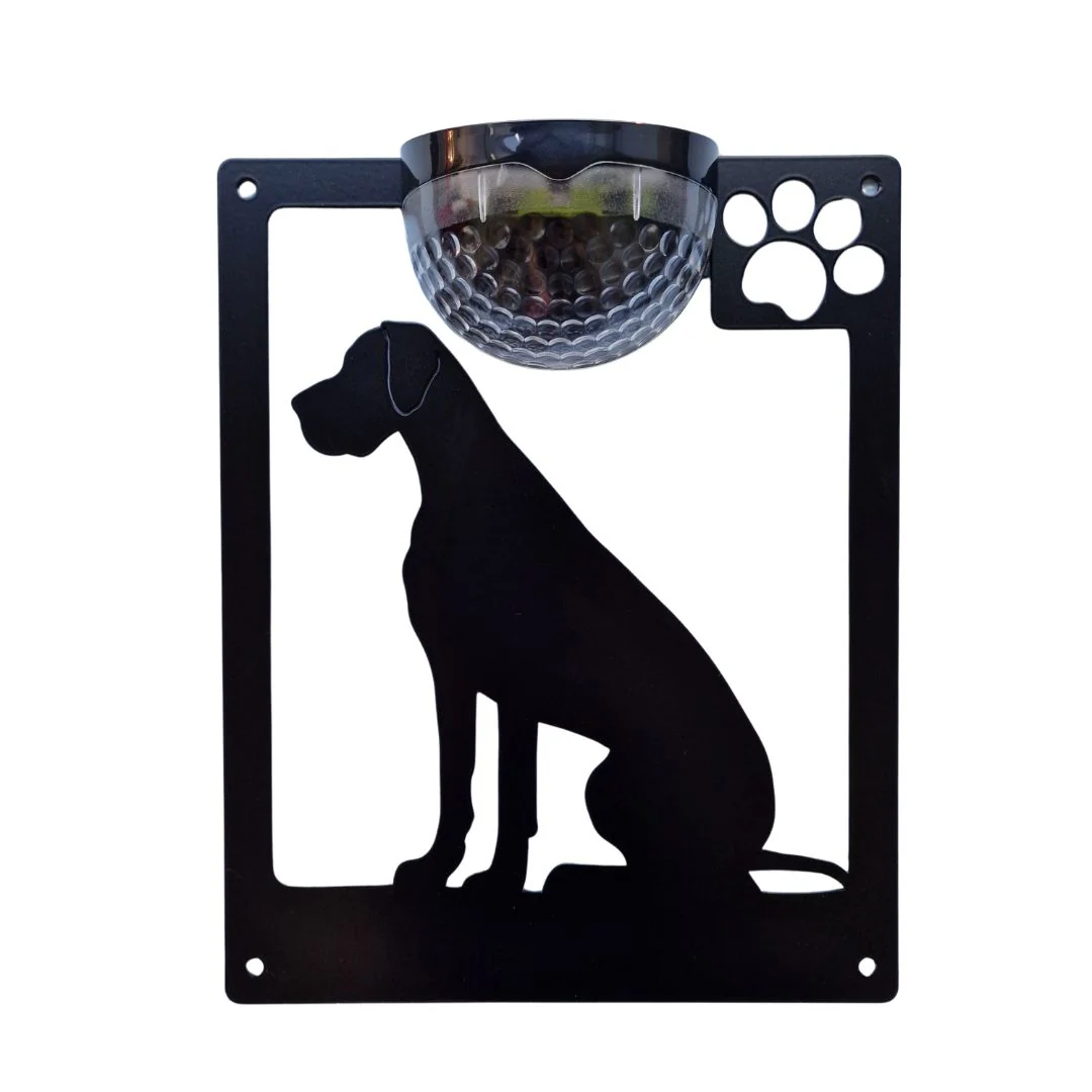 Great Dane Dog Solar Light Wall Plaque - Image 8