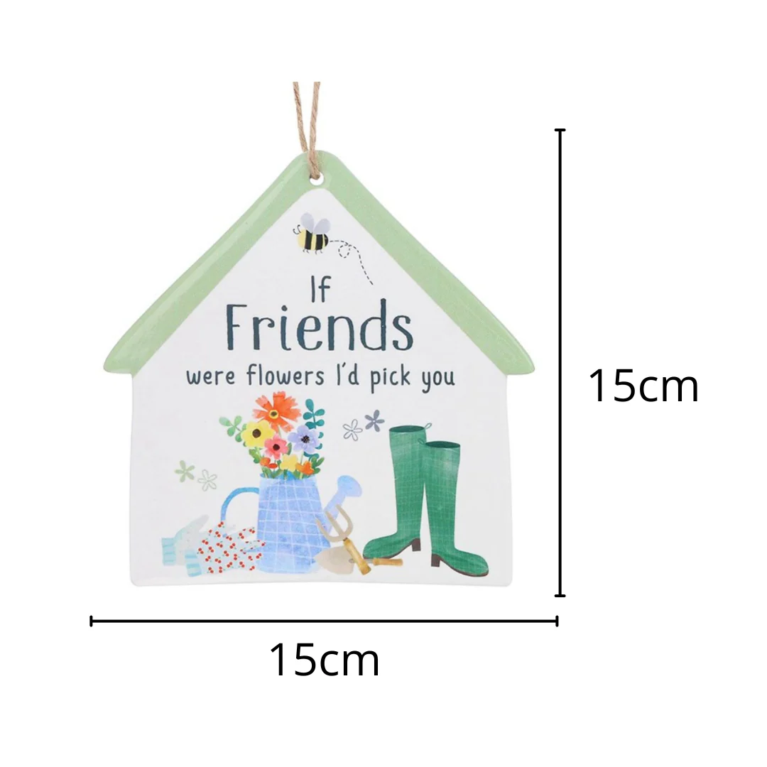 Happy Garden Friends Hanging House Sign - Image 2