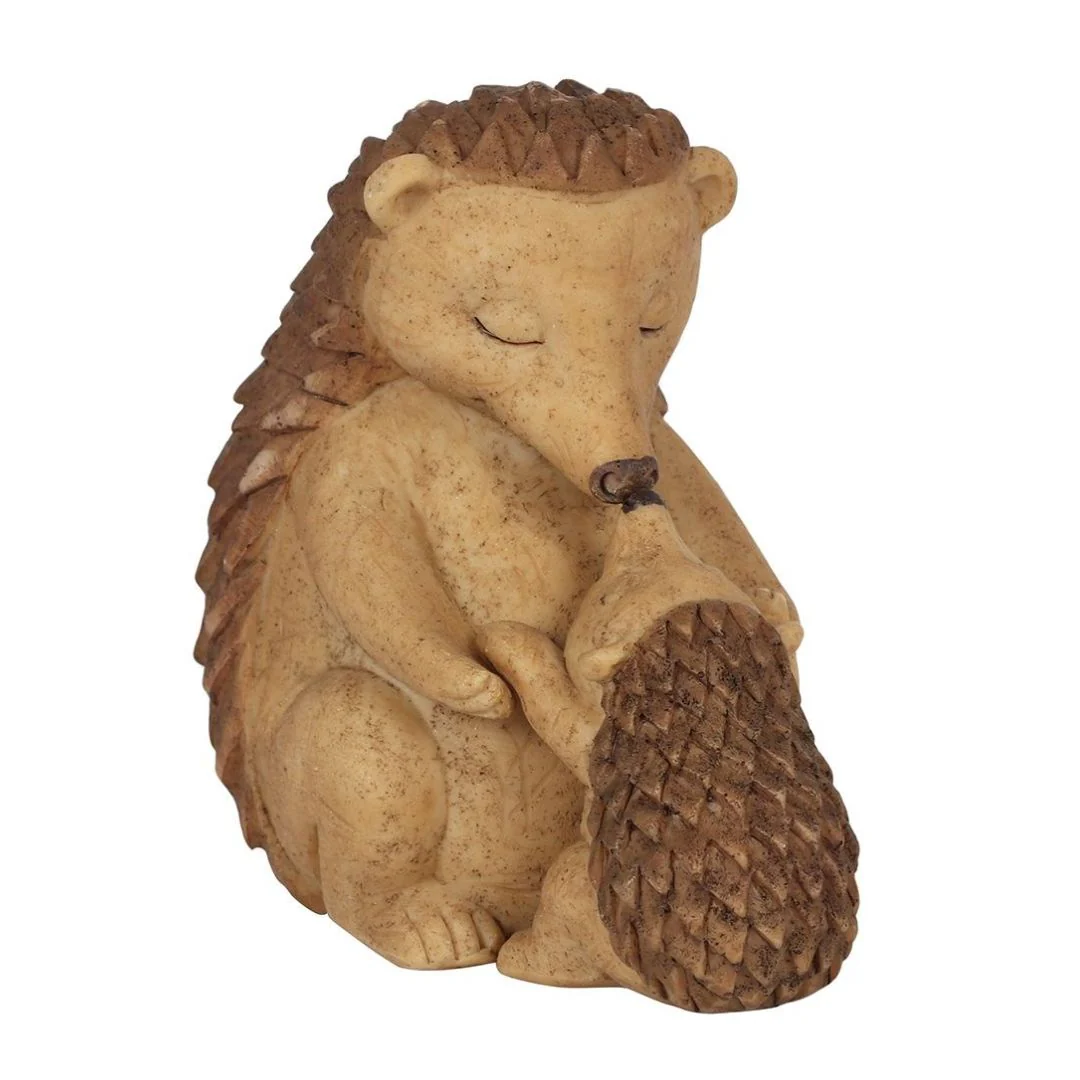 Happy Hoglet Mother and Baby Hedgehog Ornament - Image 3
