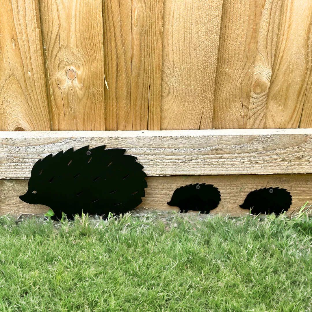 Hedgehog and Hoglets - Set of 3 Wall Art - Image 2