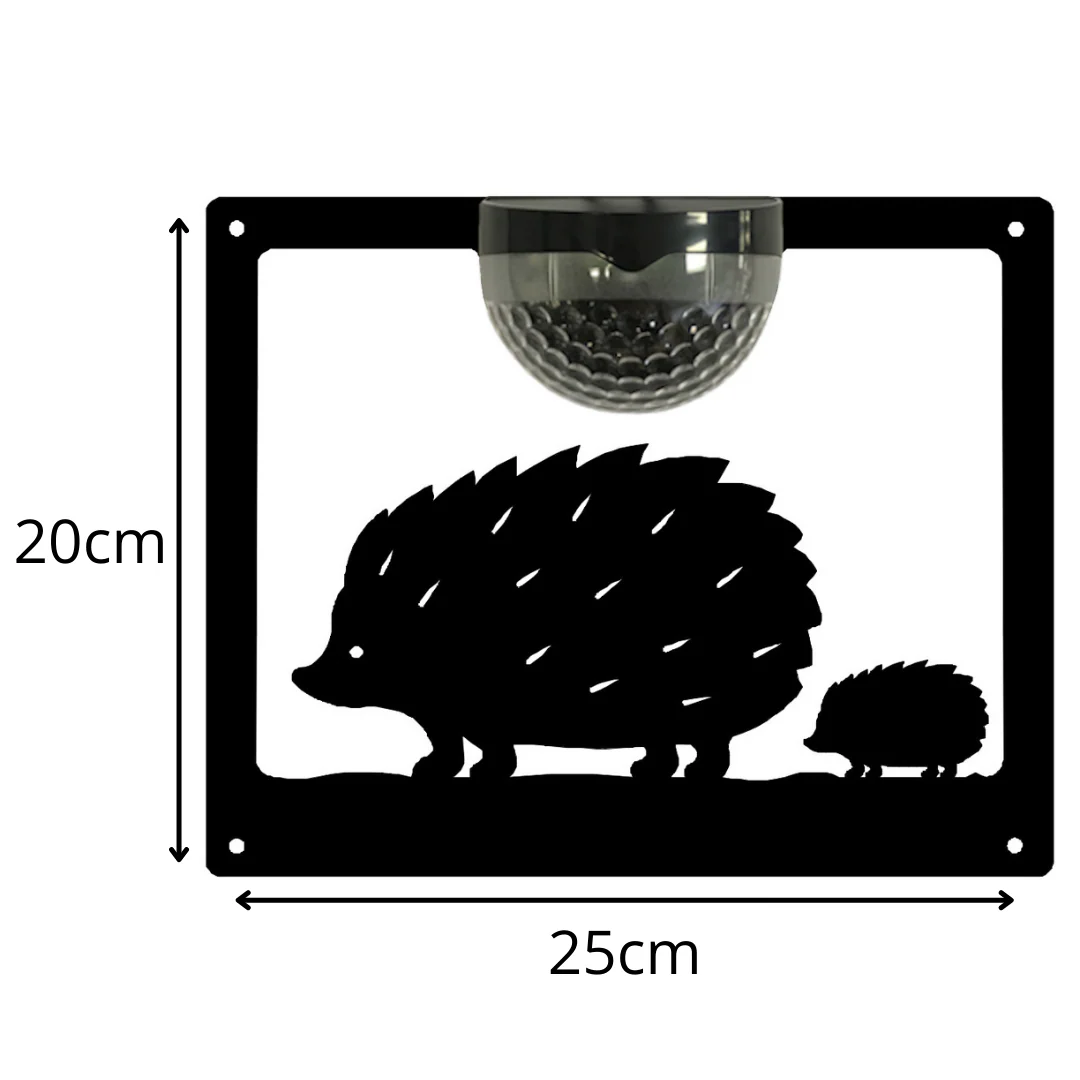 Hedgehog Solar Powered Wall Plaque - Image 12
