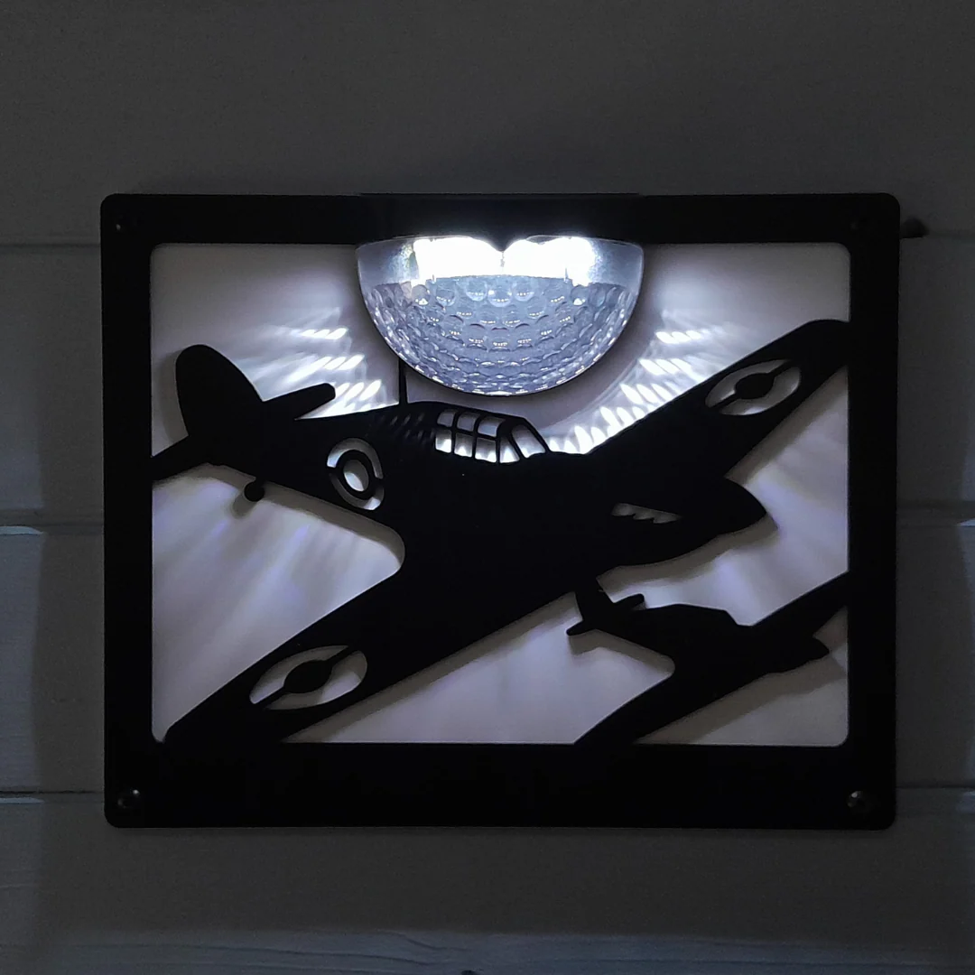 Hurricane Solar Light Wall Plaque - Image 2