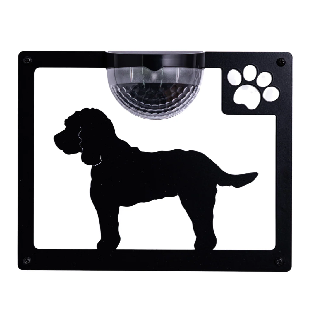 IMPERFECT- Cockapoo Dog Solar Light Wall Plaque - Image 4