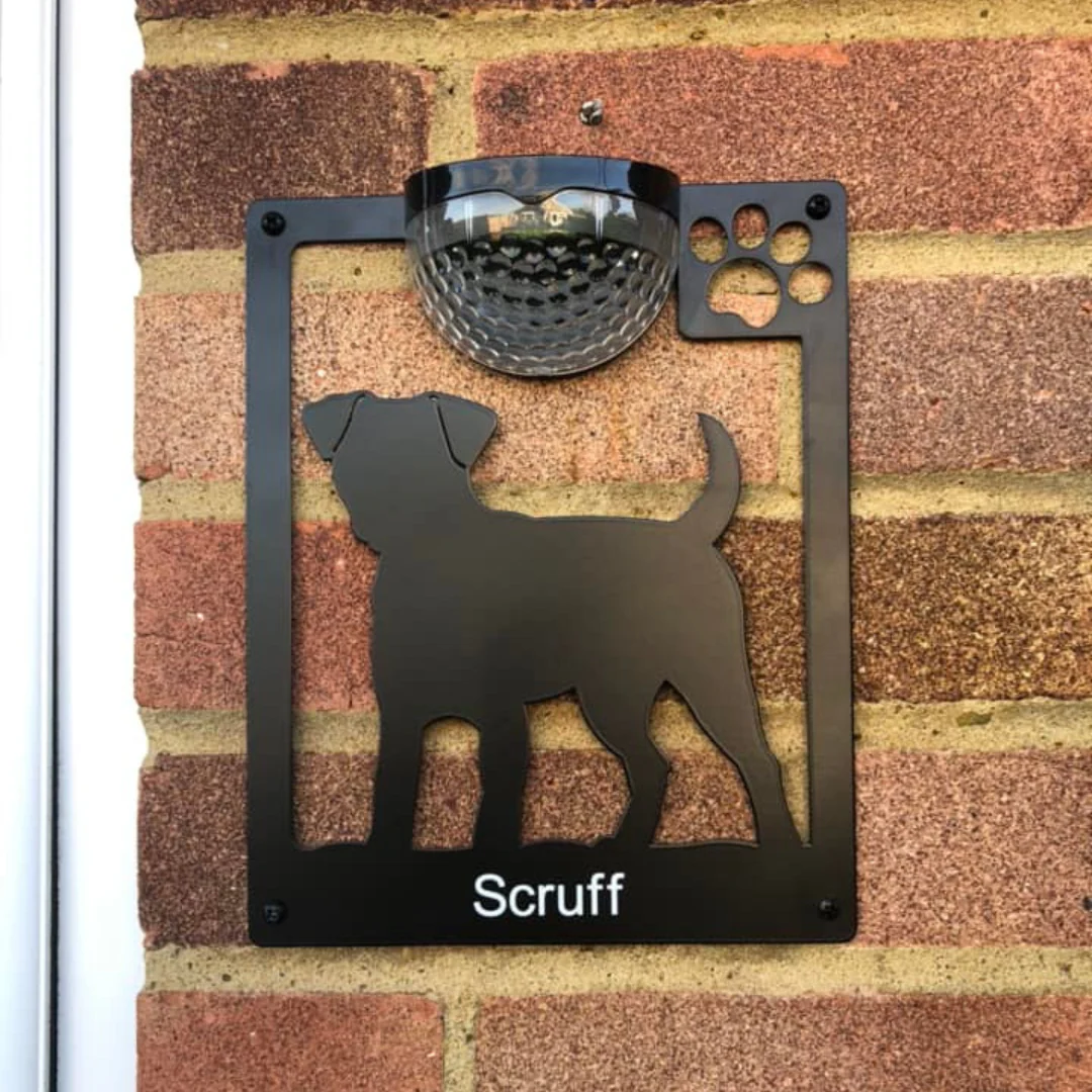 Cockapoo Dog Solar Light Wall Plaque - Image 14