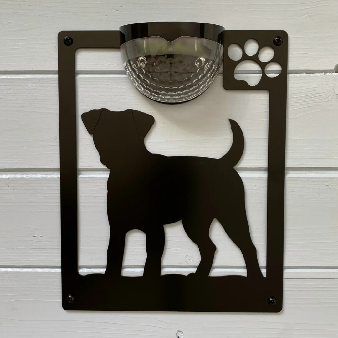 Jack Russell Dog Solar Light Wall Plaque - Image 3