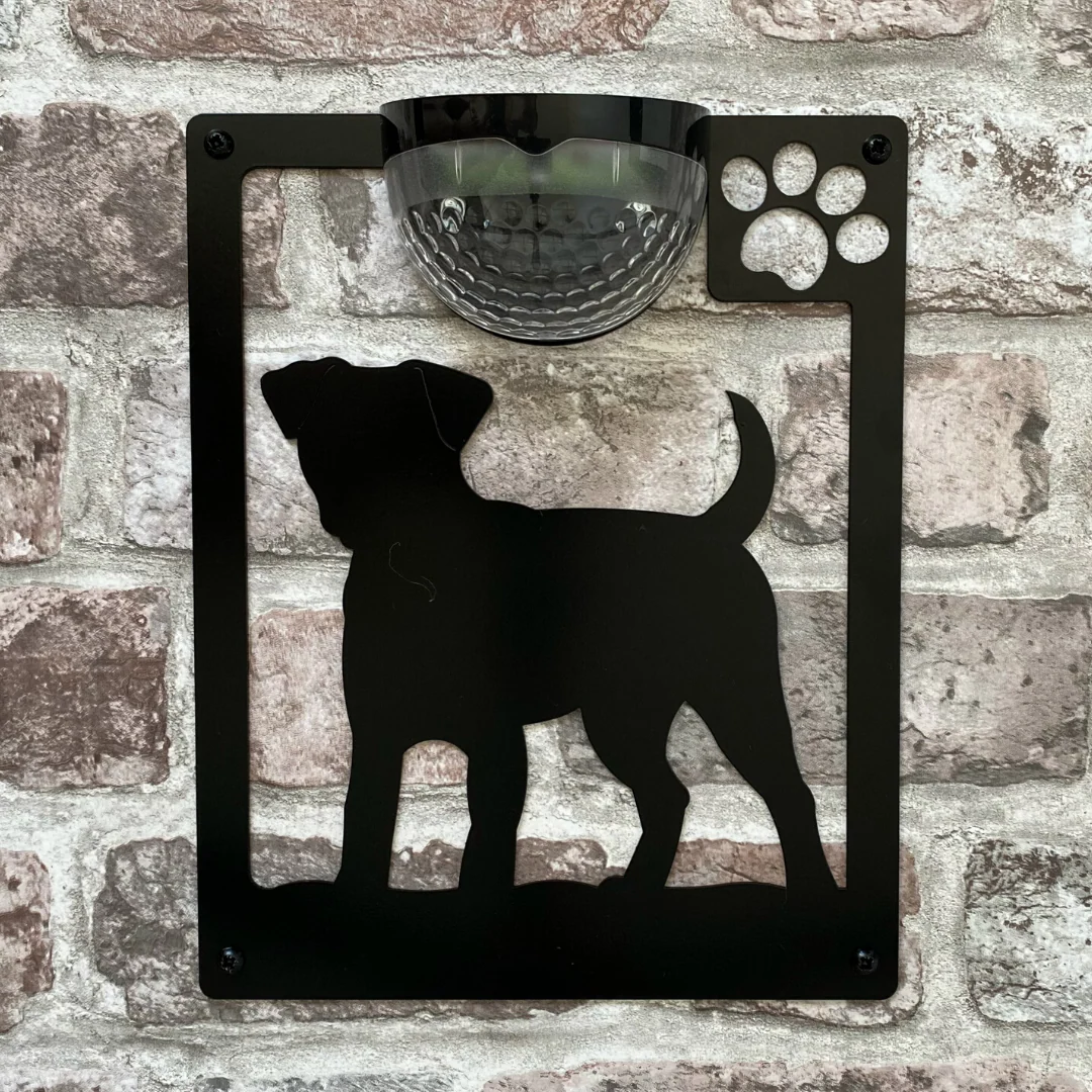 Jack Russell Dog Solar Light Wall Plaque - Image 4