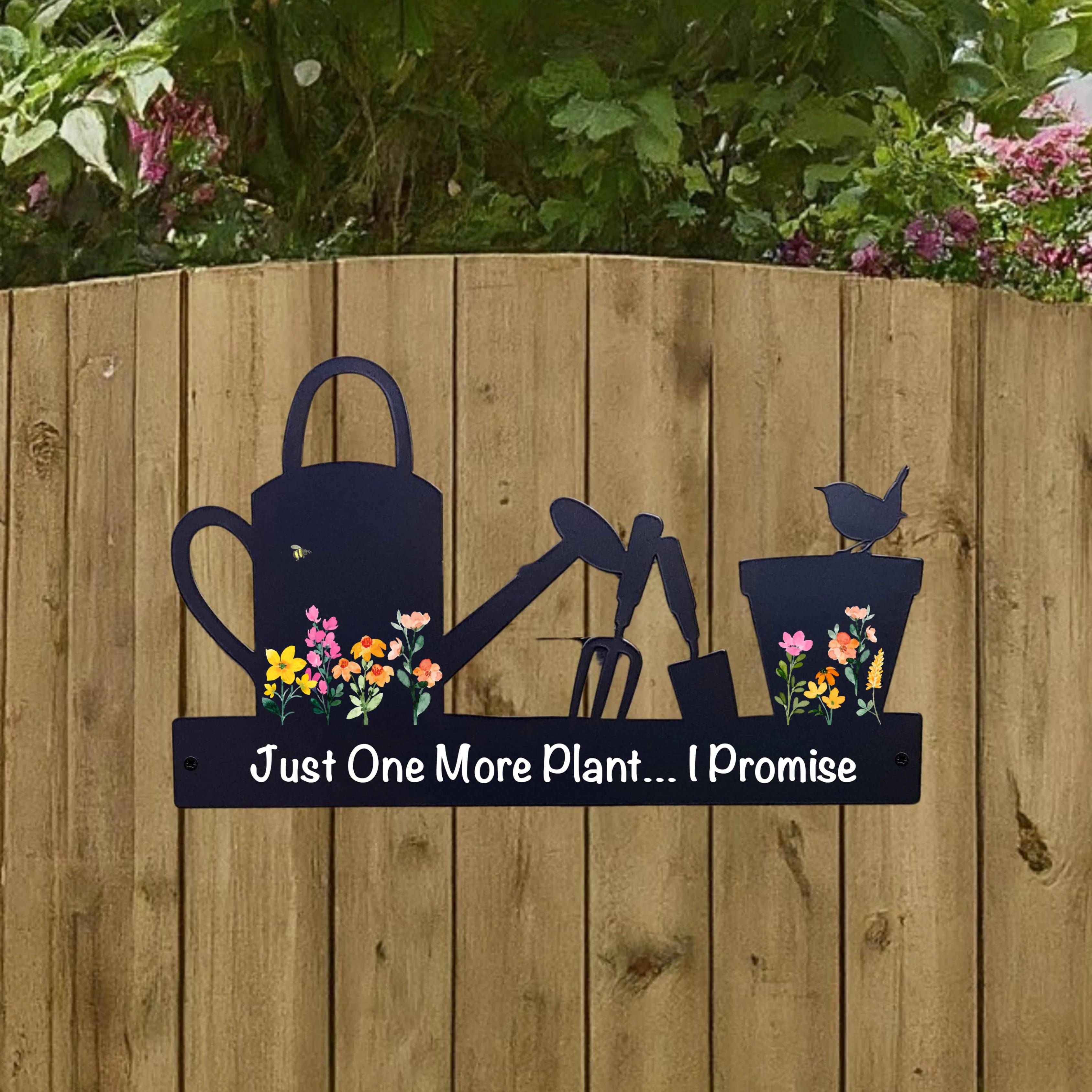 'Just One More Plant...' Large Garden Wall Art - Image 2