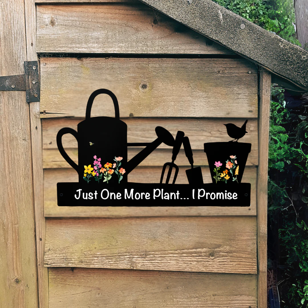 'Just One More Plant...' Large Garden Wall Art - Image 4