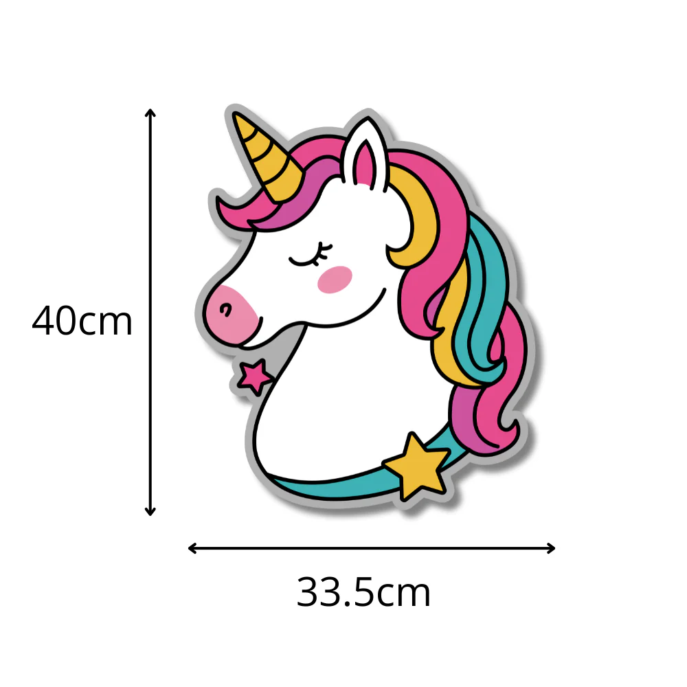 XL Personalised Metal Unicorn Children's Bedroom Wall Decor - Image 4