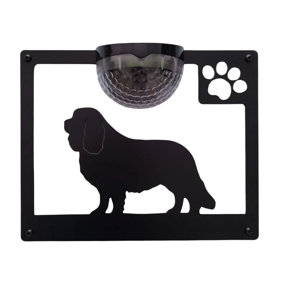 Cavalier King Charles Spaniel Dog Solar Light Wall Plaque - Image 9