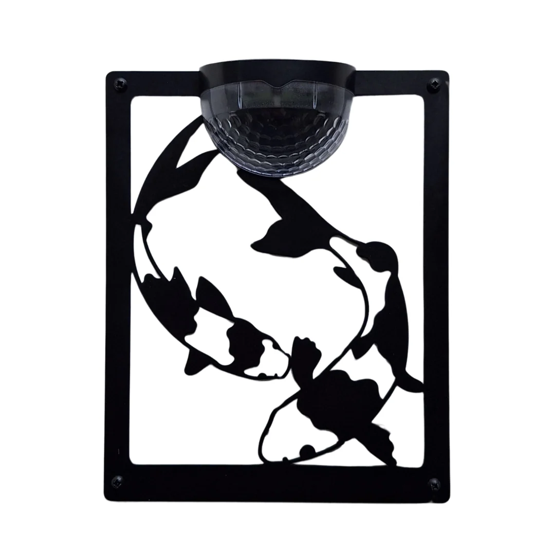 Koi Fish Solar Light Wall Plaque - Image 13