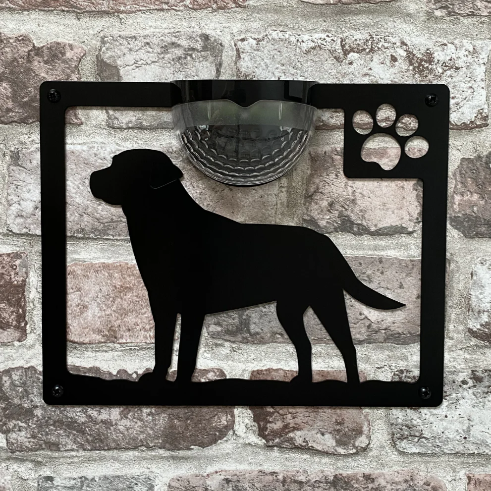 Labrador Dog Solar Light Wall Plaque - Image 10