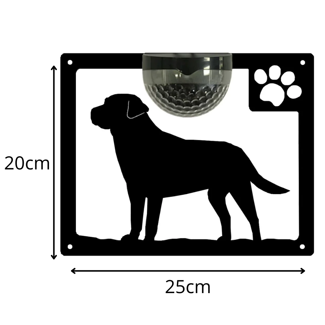Labrador Dog Solar Light Wall Plaque - Image 11