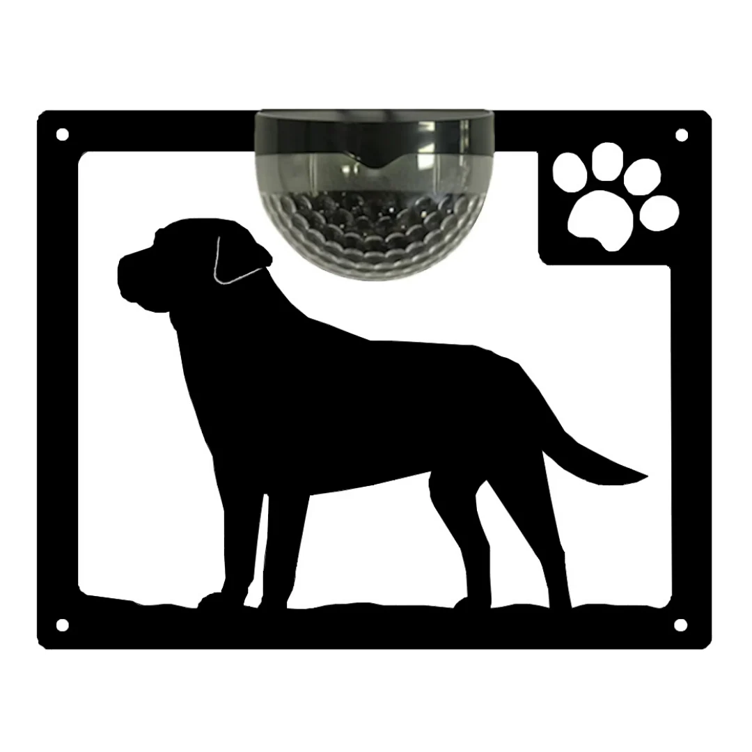 Labrador Dog Solar Light Wall Plaque - Image 12