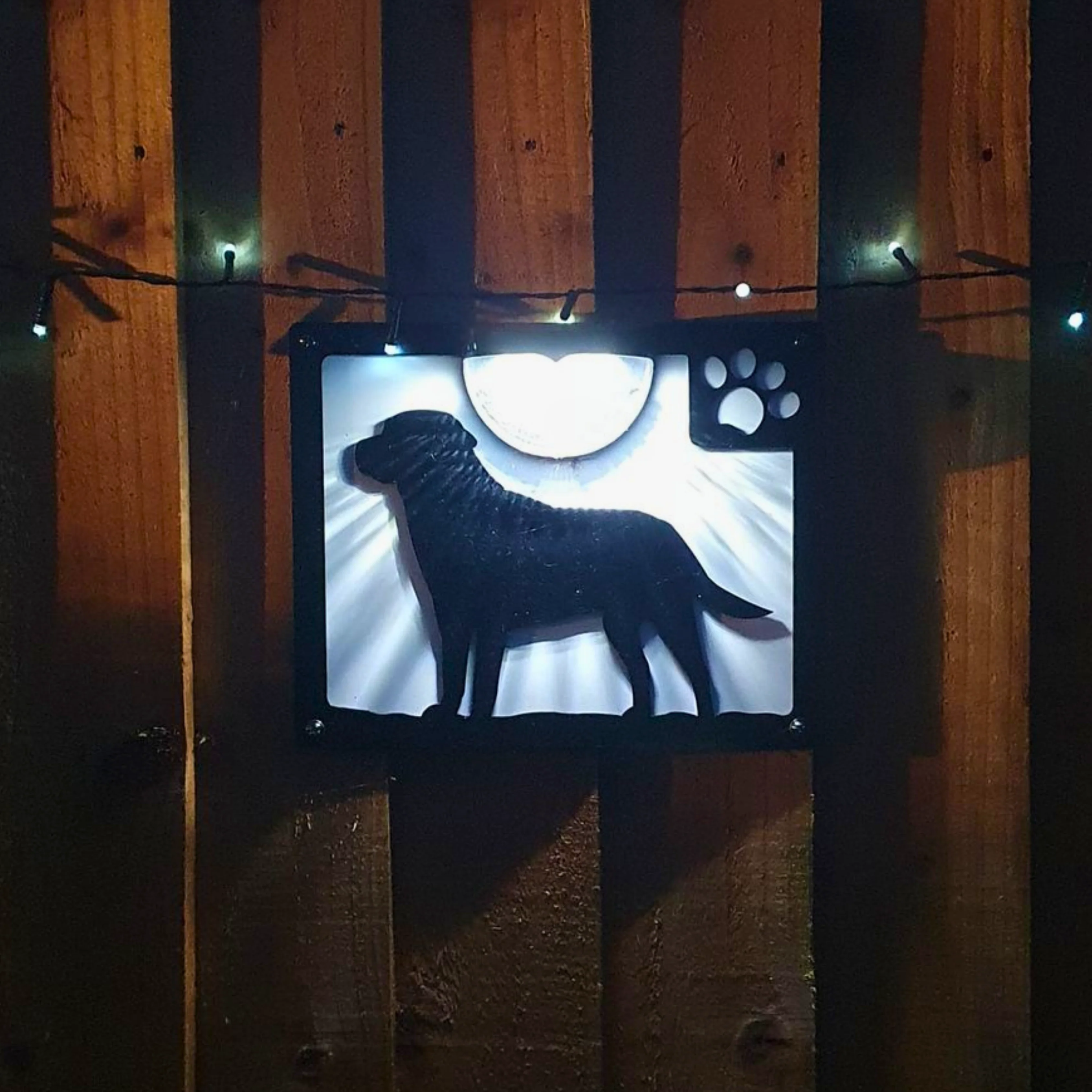 Labrador Dog Solar Light Wall Plaque - Image 5