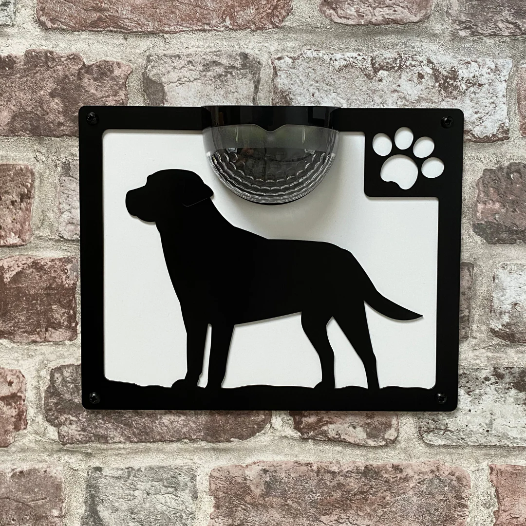 Labrador Dog Solar Light Wall Plaque - Image 9