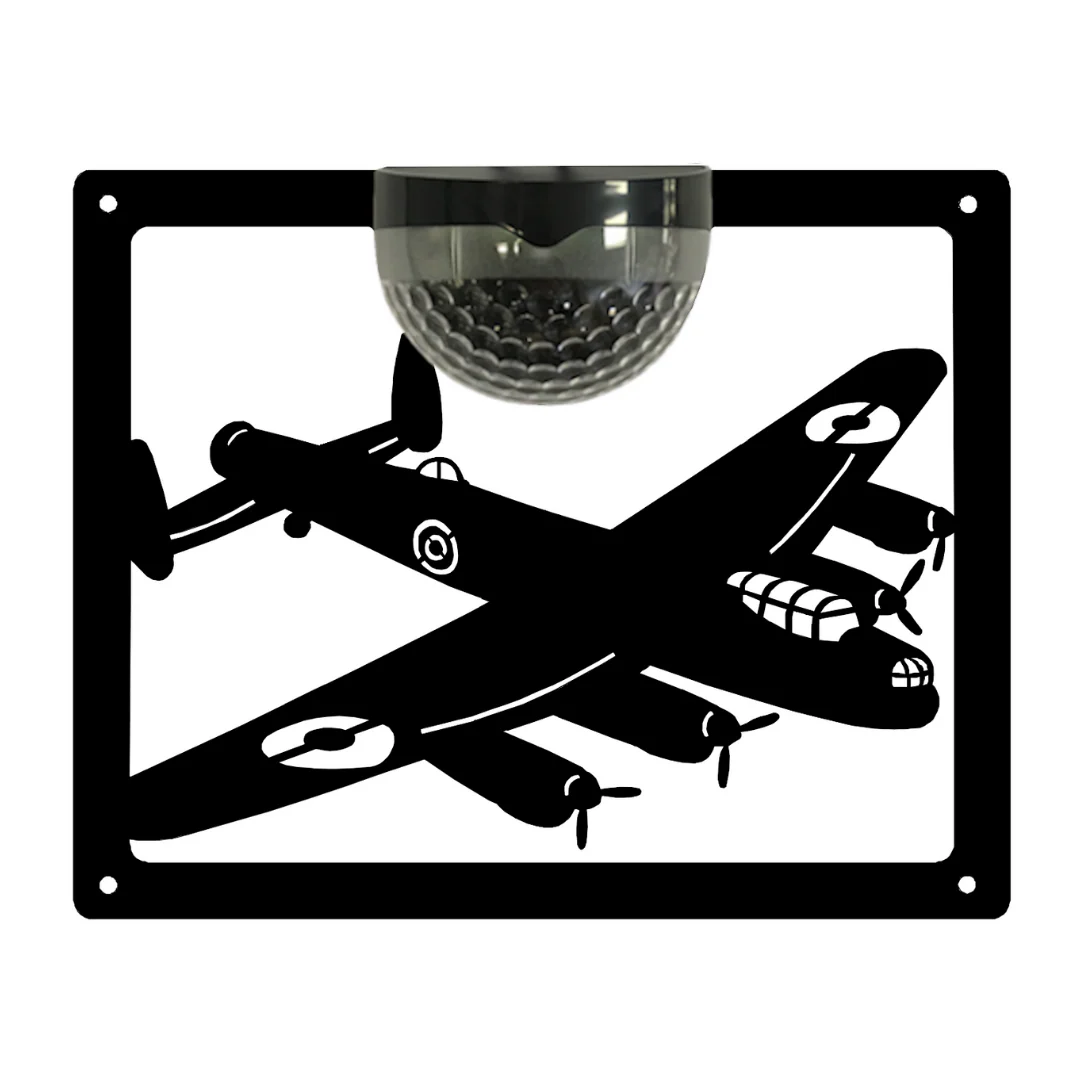 Lancaster Bomber Solar Light Wall Plaque - Image 11
