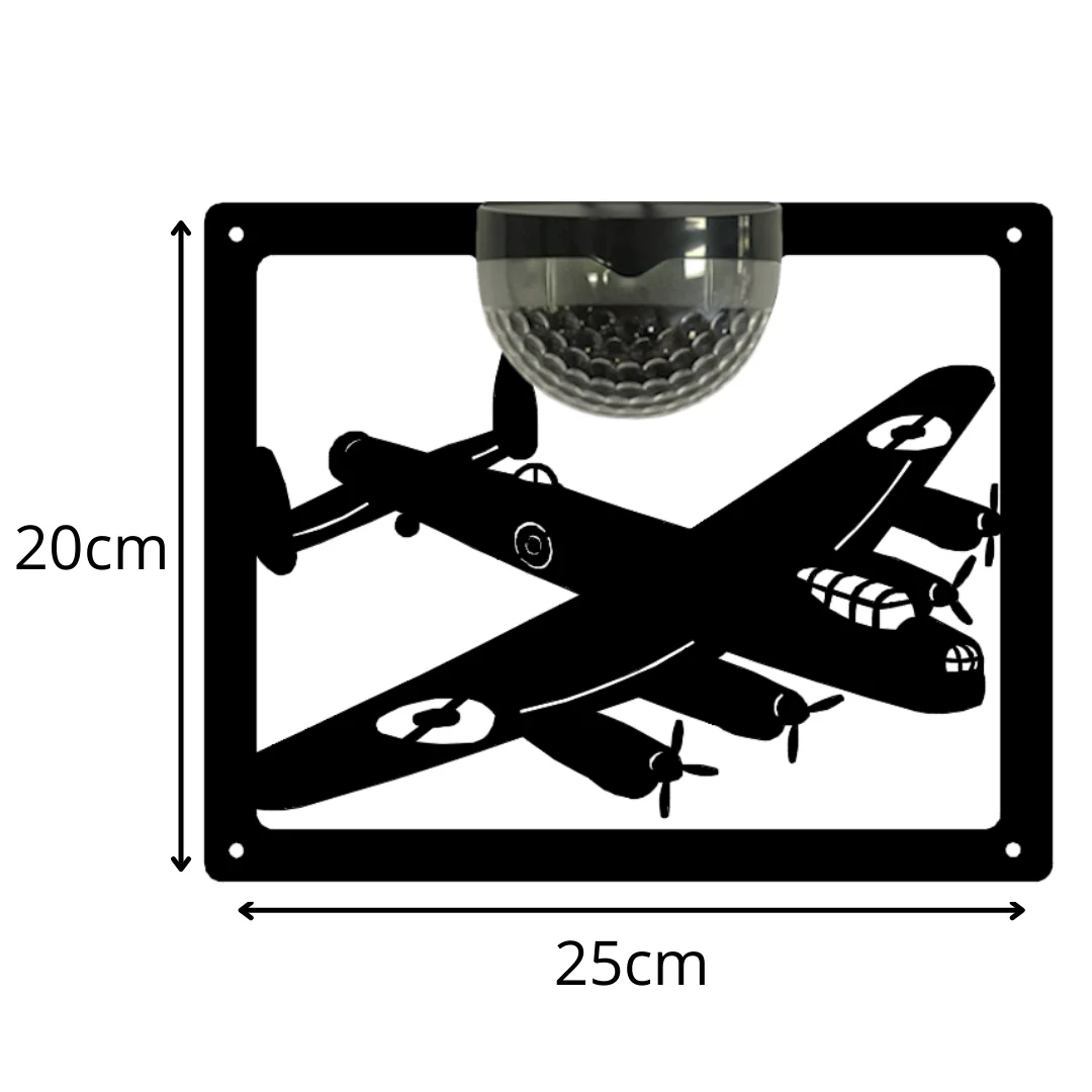 Lancaster Bomber Solar Light Wall Plaque - Image 12