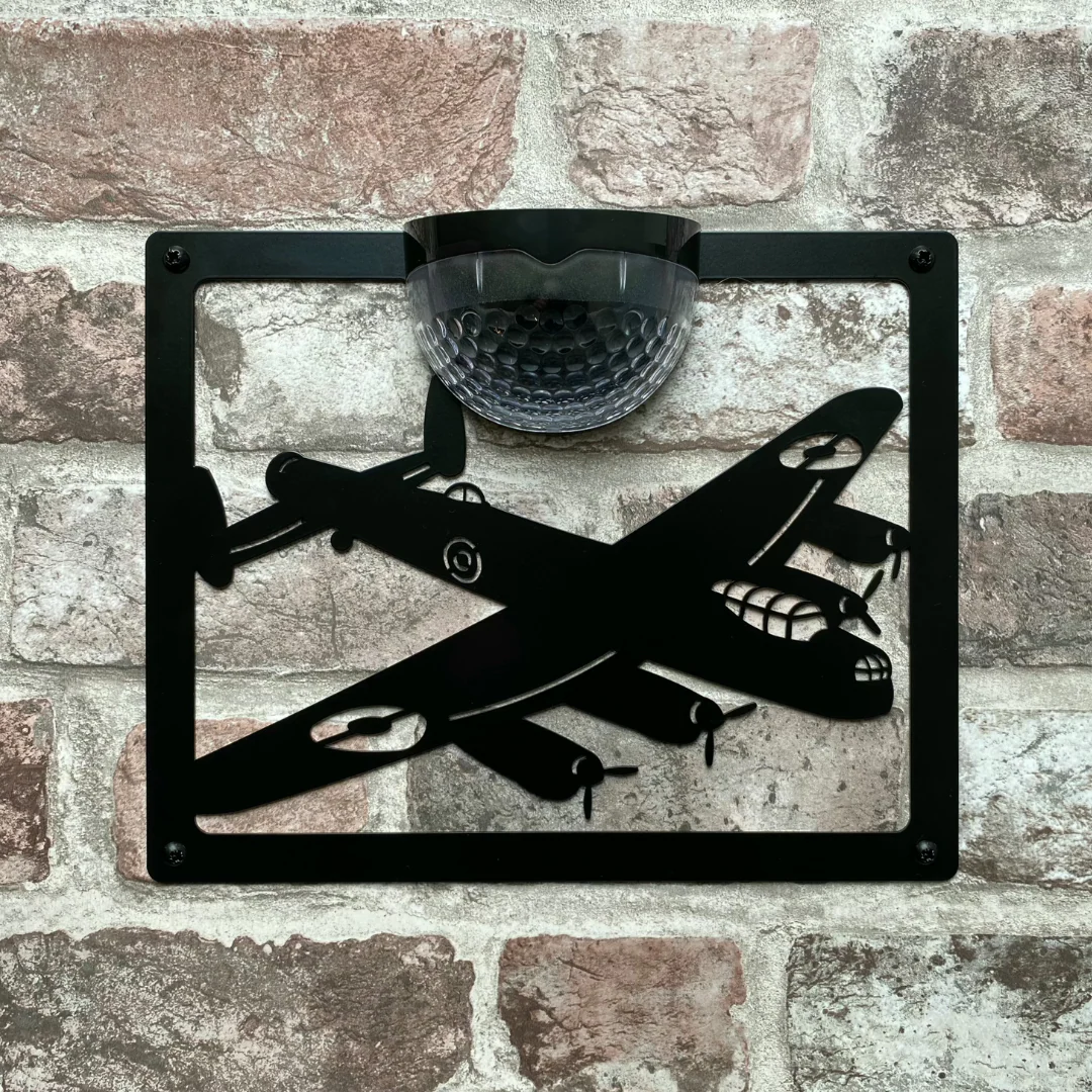 Lancaster Bomber Solar Light Wall Plaque - Image 8