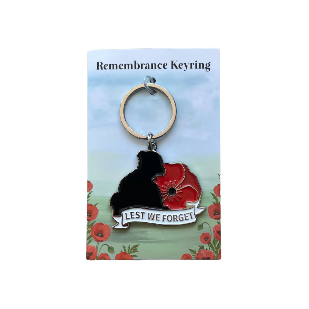 Lest We Forget - Remembrance Poppy Keyring - Image 6