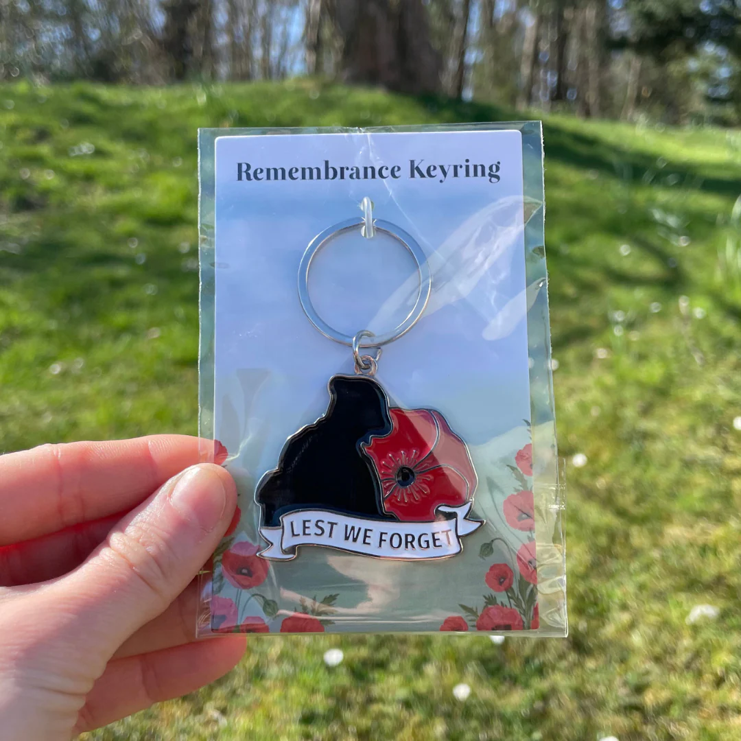 Lest We Forget - Remembrance Poppy Keyring - Image 7