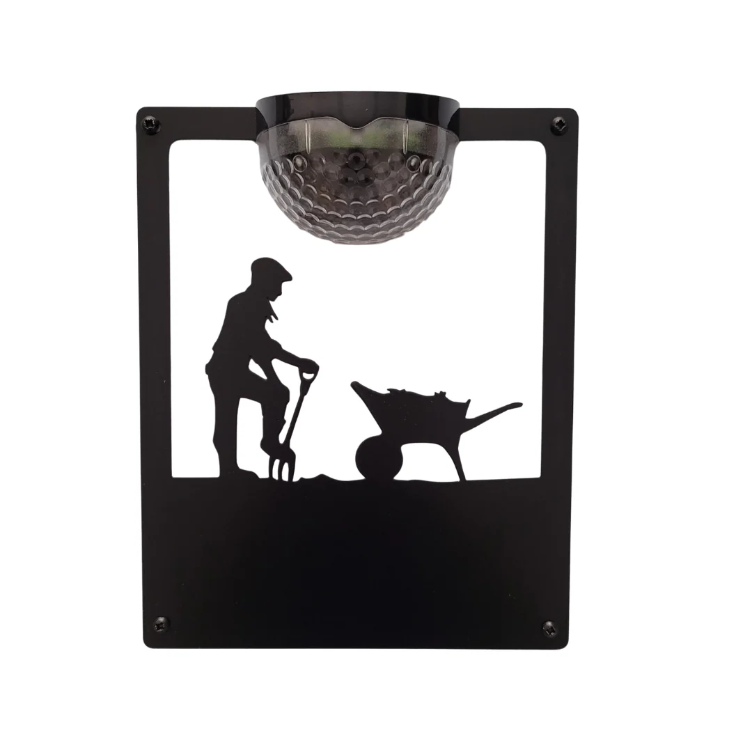Male Gardener Solar Light Wall Plaque (You Can Personalise Me!) - Image 12