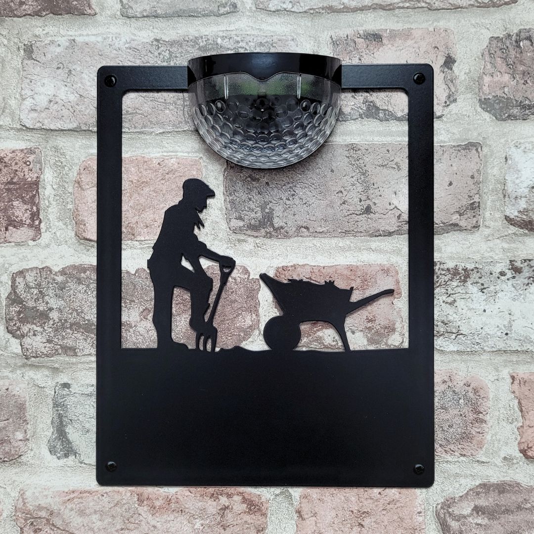 Male Gardener Solar Light Wall Plaque (You Can Personalise Me!) - Image 8