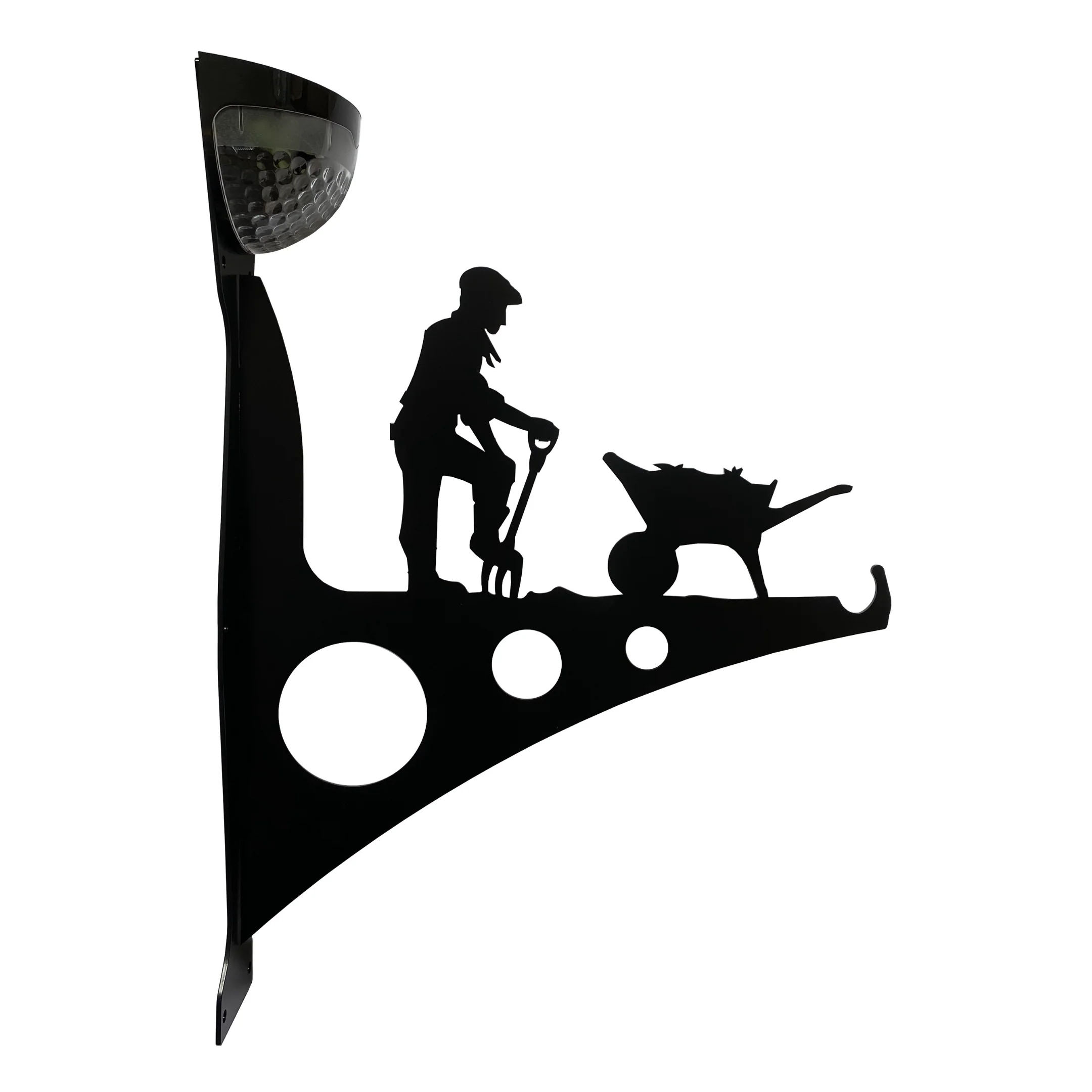 Solar Man Gardener Garden Hanging Basket Bracket - Large - Image 4