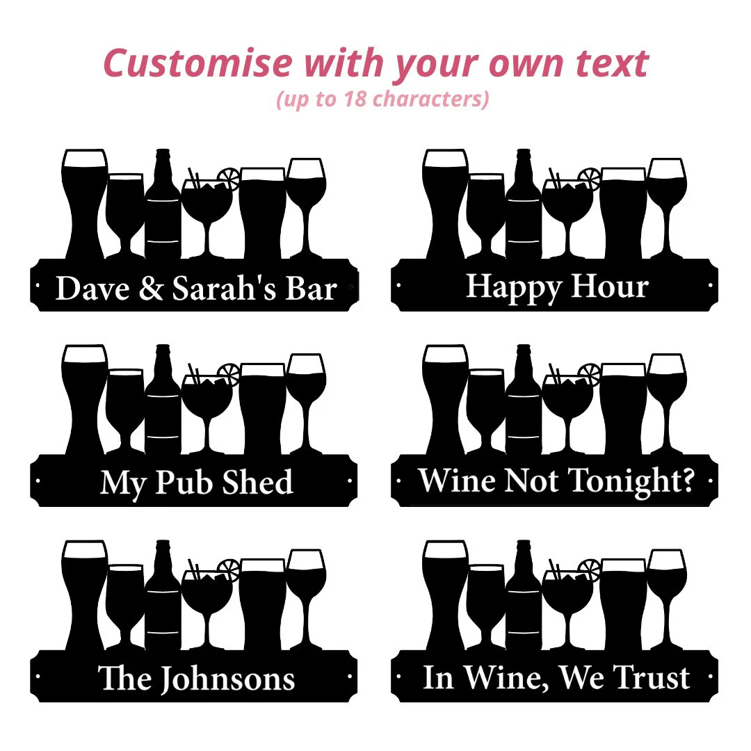 Metal Drinks Sign (You Can Personalise Me!) - Image 2