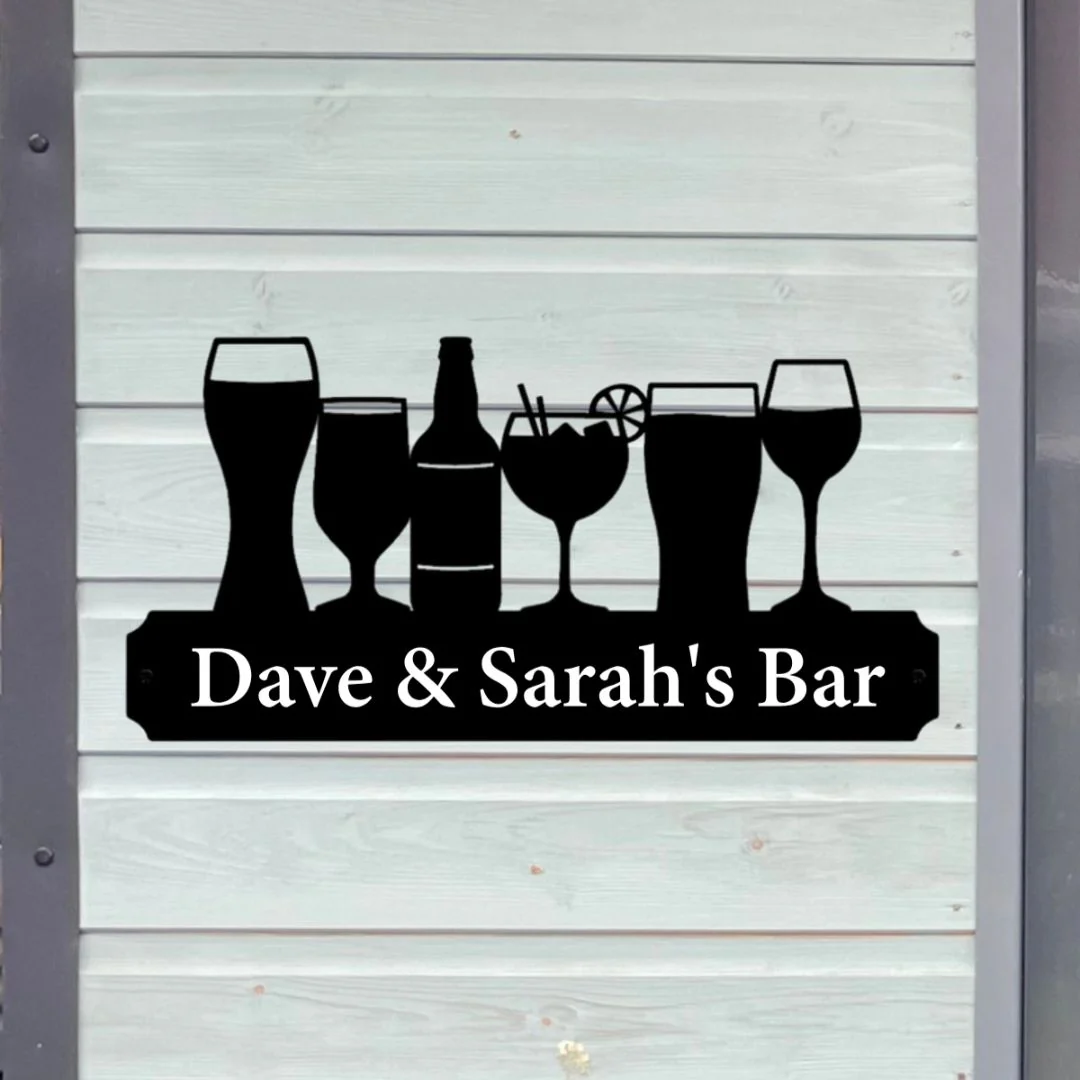 Metal Drinks Sign (You Can Personalise Me!) - Image 5