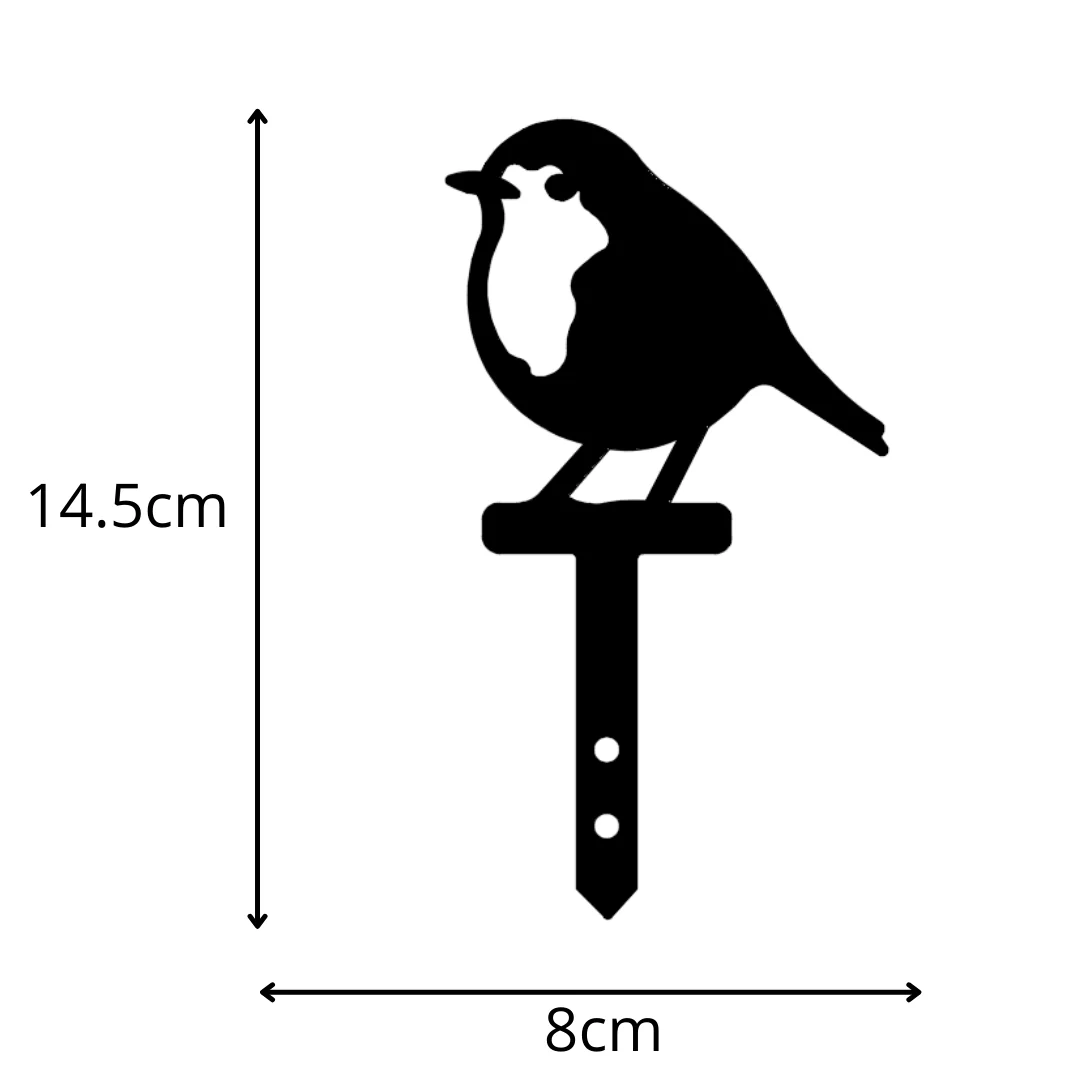 Metal Robin Plant Pot Stake - Image 3