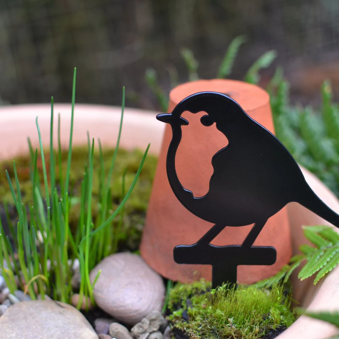 Metal Robin Plant Pot Stake - Image 6