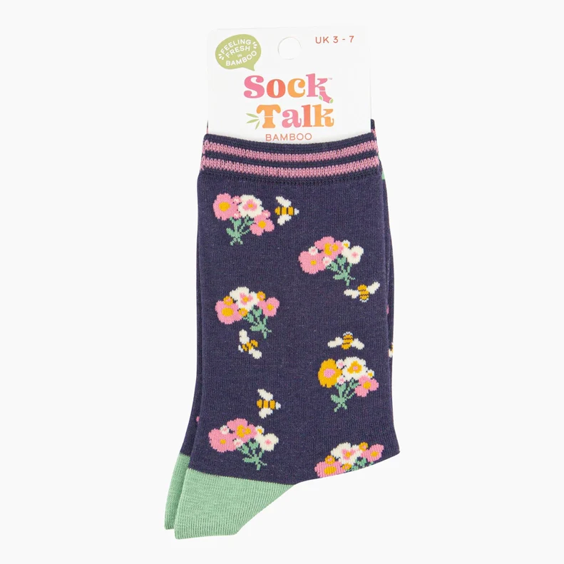Wildflower Gift Set - Socks, Seed Balls & Tulip Keyring - Image 3