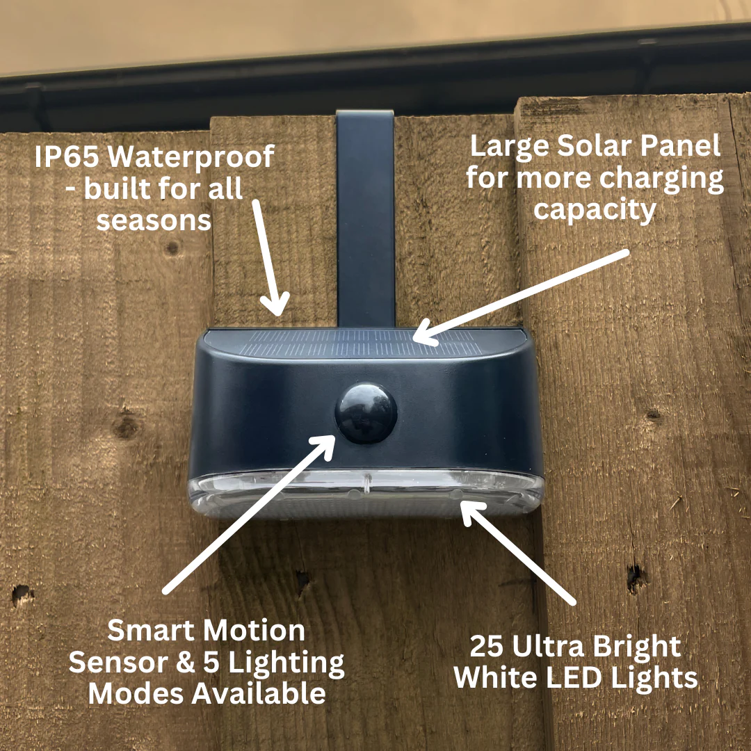 Motion-Sensor Hook Over Fence Lights (Exclusive to Flory’s) – No Drilling, No Wiring! - Image 8
