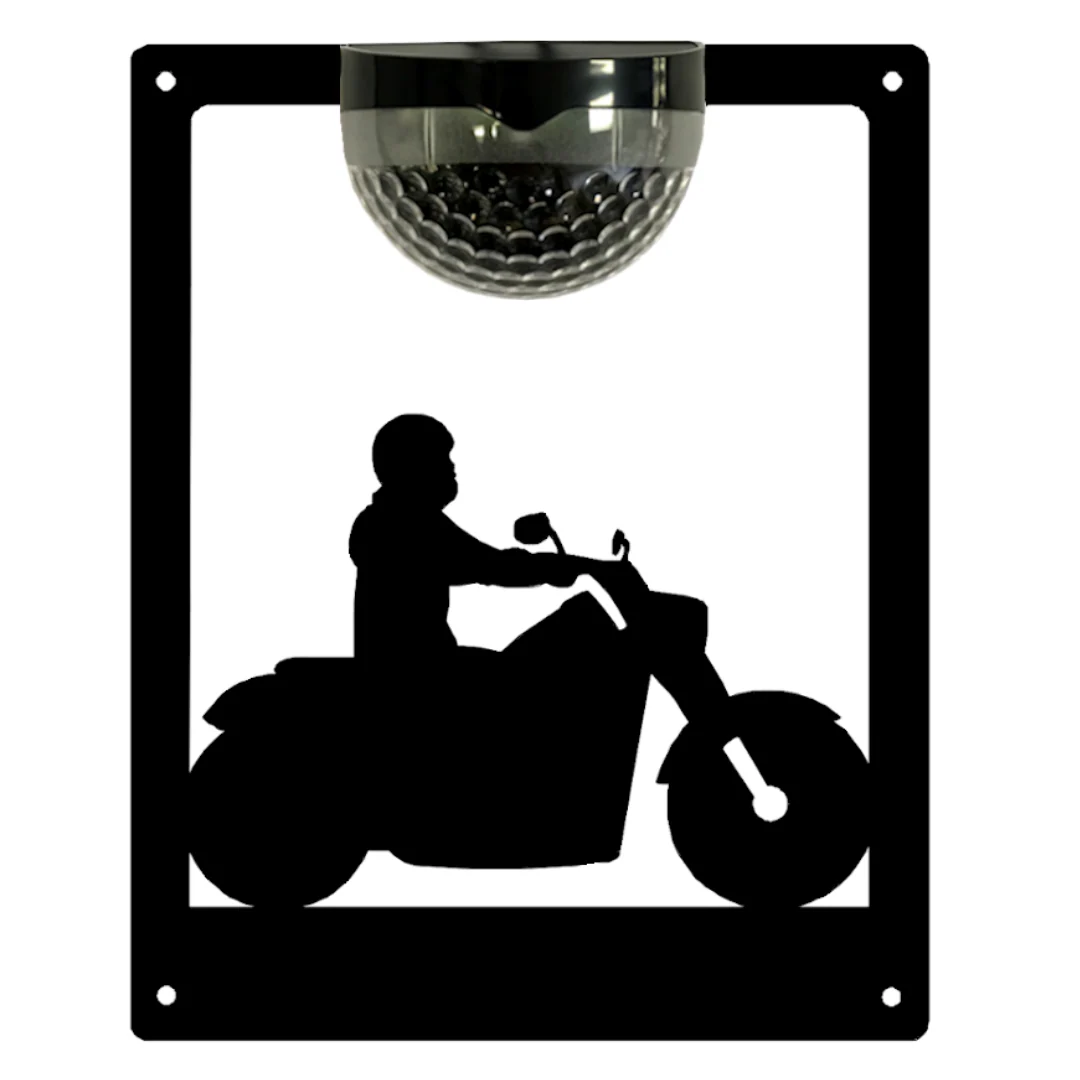 Motorbike Solar Light Wall Plaque - Image 10