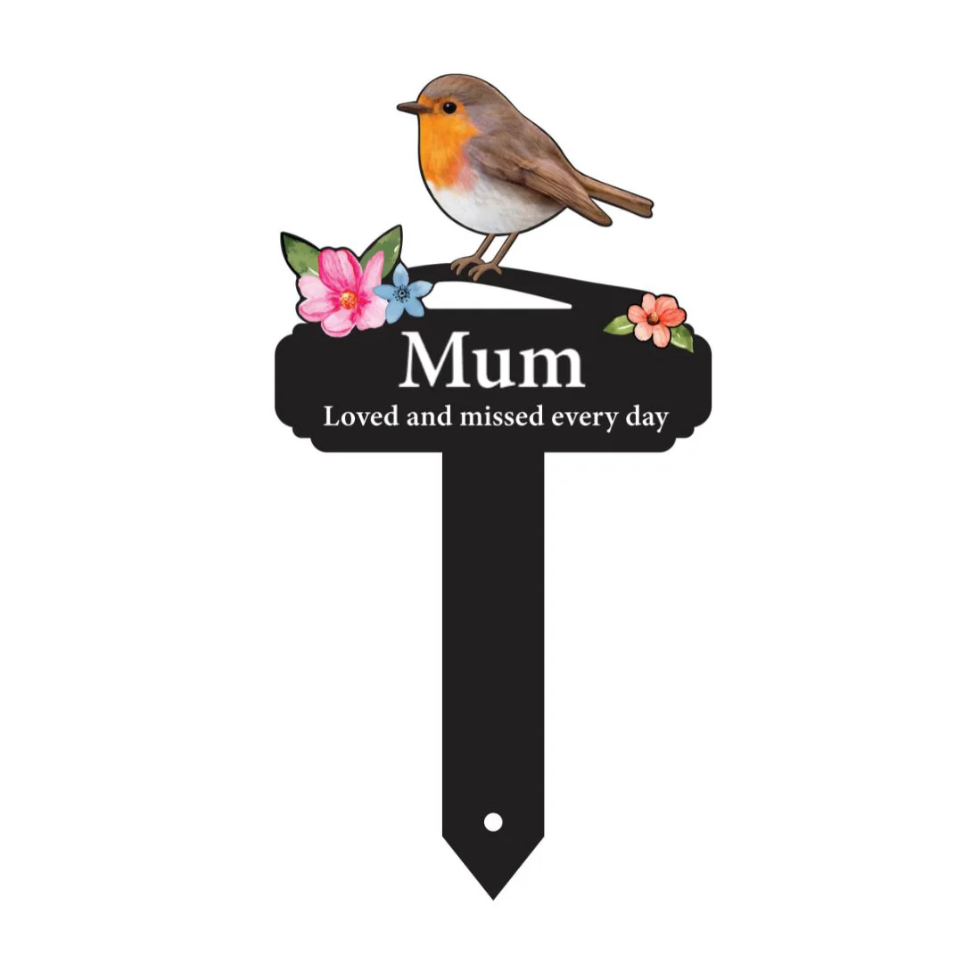 'Mum' Large Robin Pot Stake - Image 6