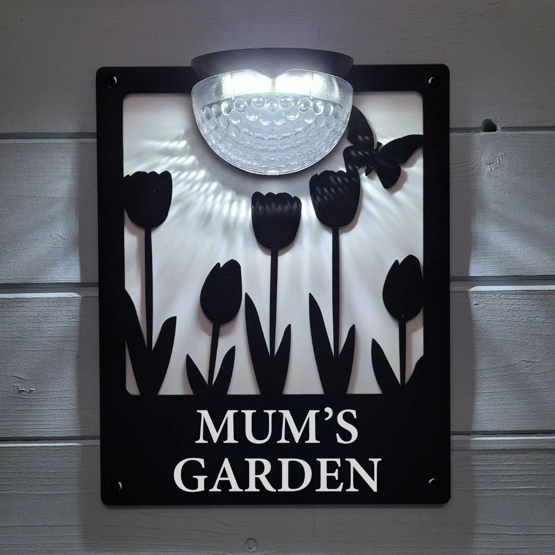 Mum's Garden Solar Light Wall Plaque - Image 3