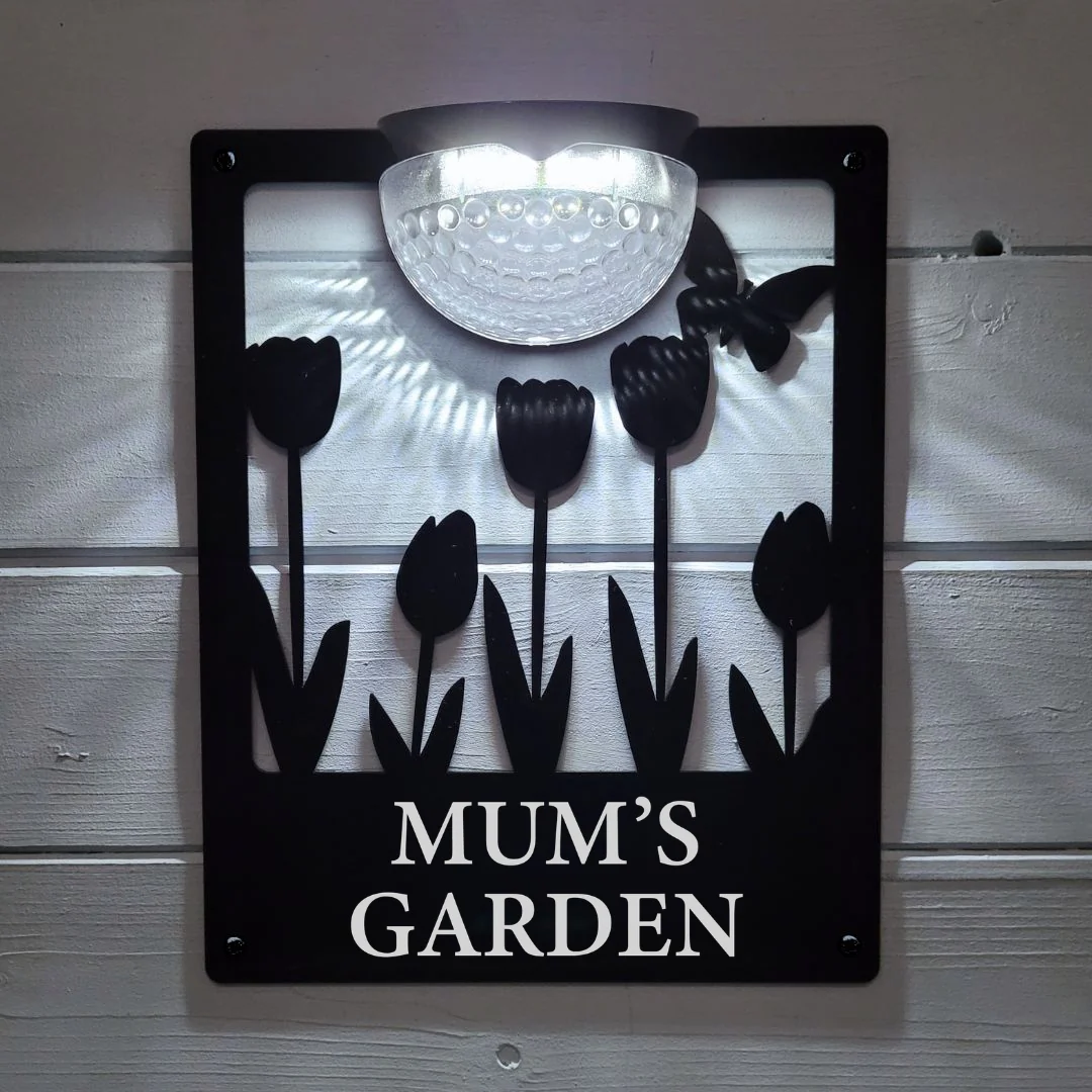 Mum's Garden Solar Light Wall Plaque - Image 4