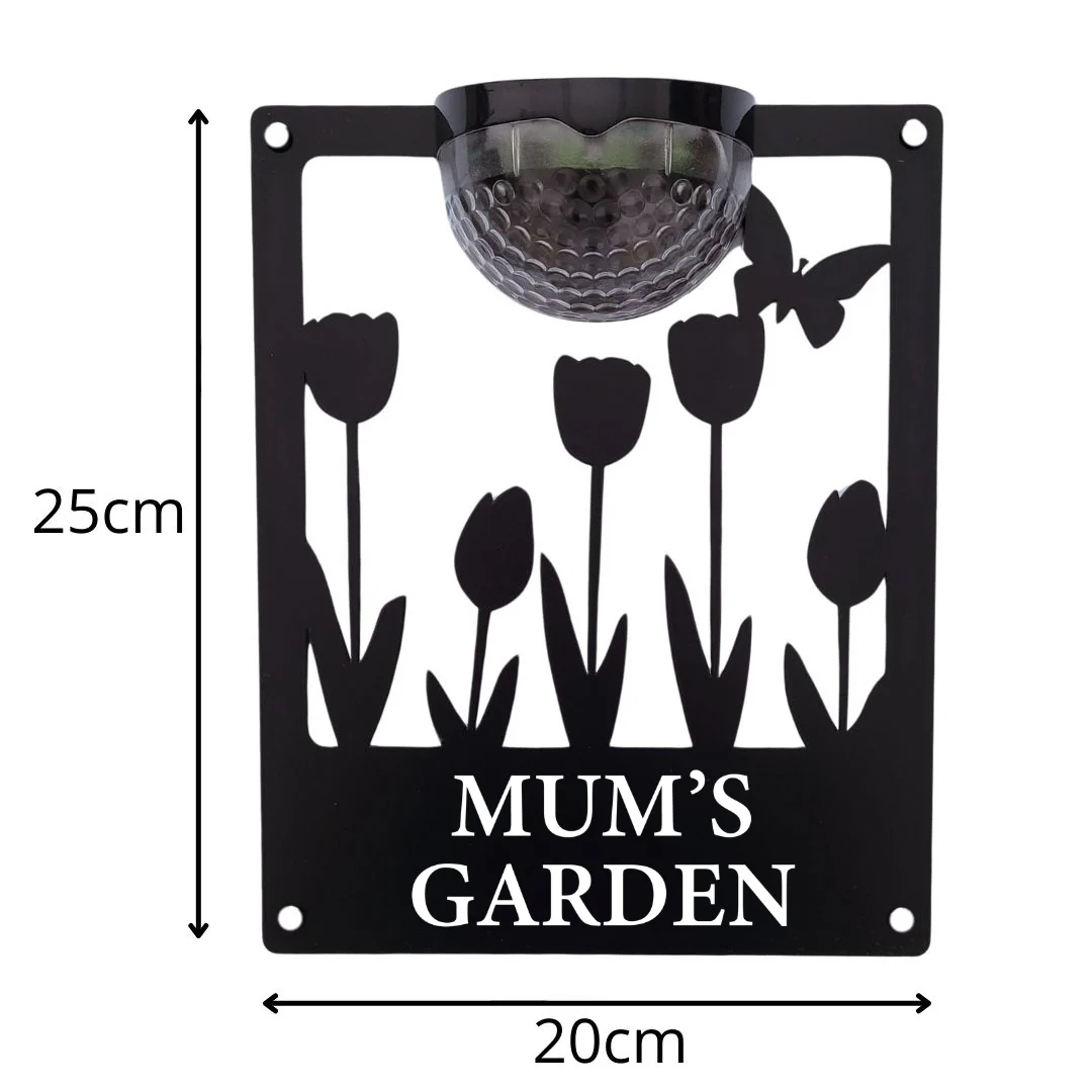 Mum's Garden Solar Light Wall Plaque - Image 8