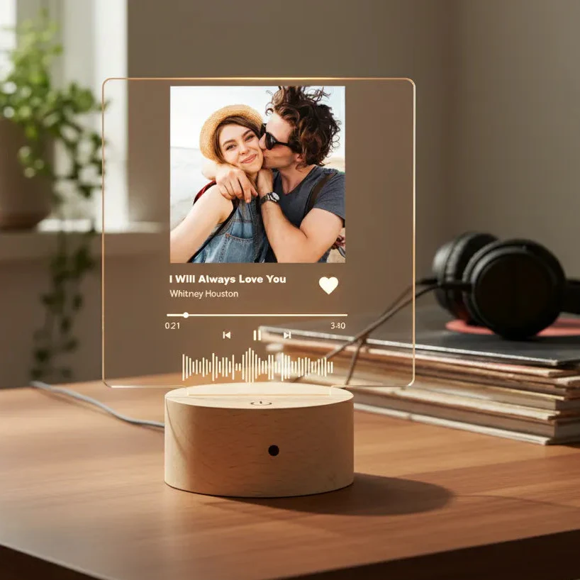 Music Player Style LED Night Light (You Can Personalise Me!)